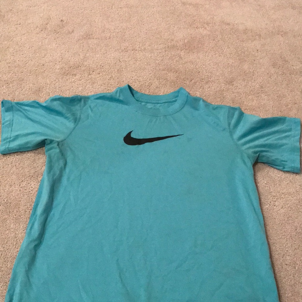 Nike Dri Fit light blue t shirt
